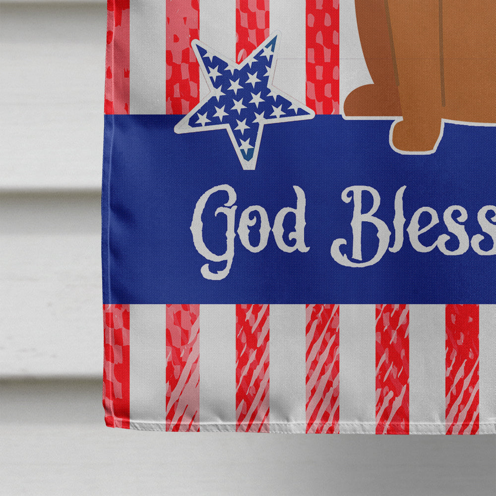 Patriotic USA Chinese Chongqing Dog House Flag 28x40 Porch Sleeve Pole Decorative Outside Yard Banner Artwork Wall Hanging, Polyester