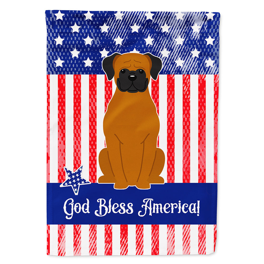 Patriotic USA Fawn Boxer House Flag 28x40 Porch Sleeve Pole Decorative Outside Yard Banner Artwork Wall Hanging, Polyester