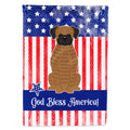 Patriotic USA Brindle Boxer House Flag 28x40 Porch Sleeve Pole Decorative Outside Yard Banner Artwork Wall Hanging, Polyester