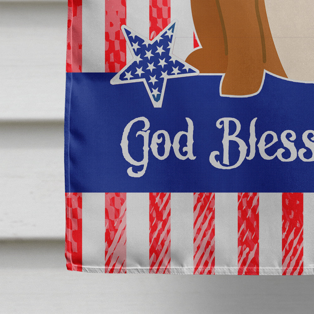 Patriotic USA English Bulldog Red White House Flag 28x40 Porch Sleeve Pole Decorative Outside Yard Banner Artwork Wall Hanging, Polyester