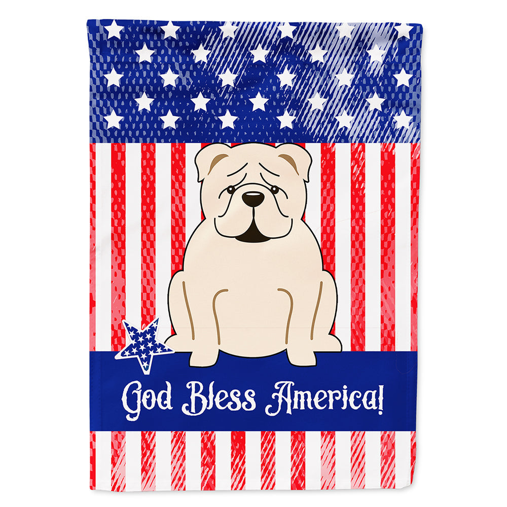 Patriotic USA English Bulldog White House Flag 28x40 Porch Sleeve Pole Decorative Outside Yard Banner Artwork Wall Hanging, Polyester