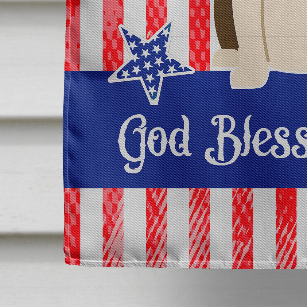 Patriotic USA Bull Terrier Dark Brindle House Flag 28x40 Porch Sleeve Pole Decorative Outside Yard Banner Artwork Wall Hanging, Polyester