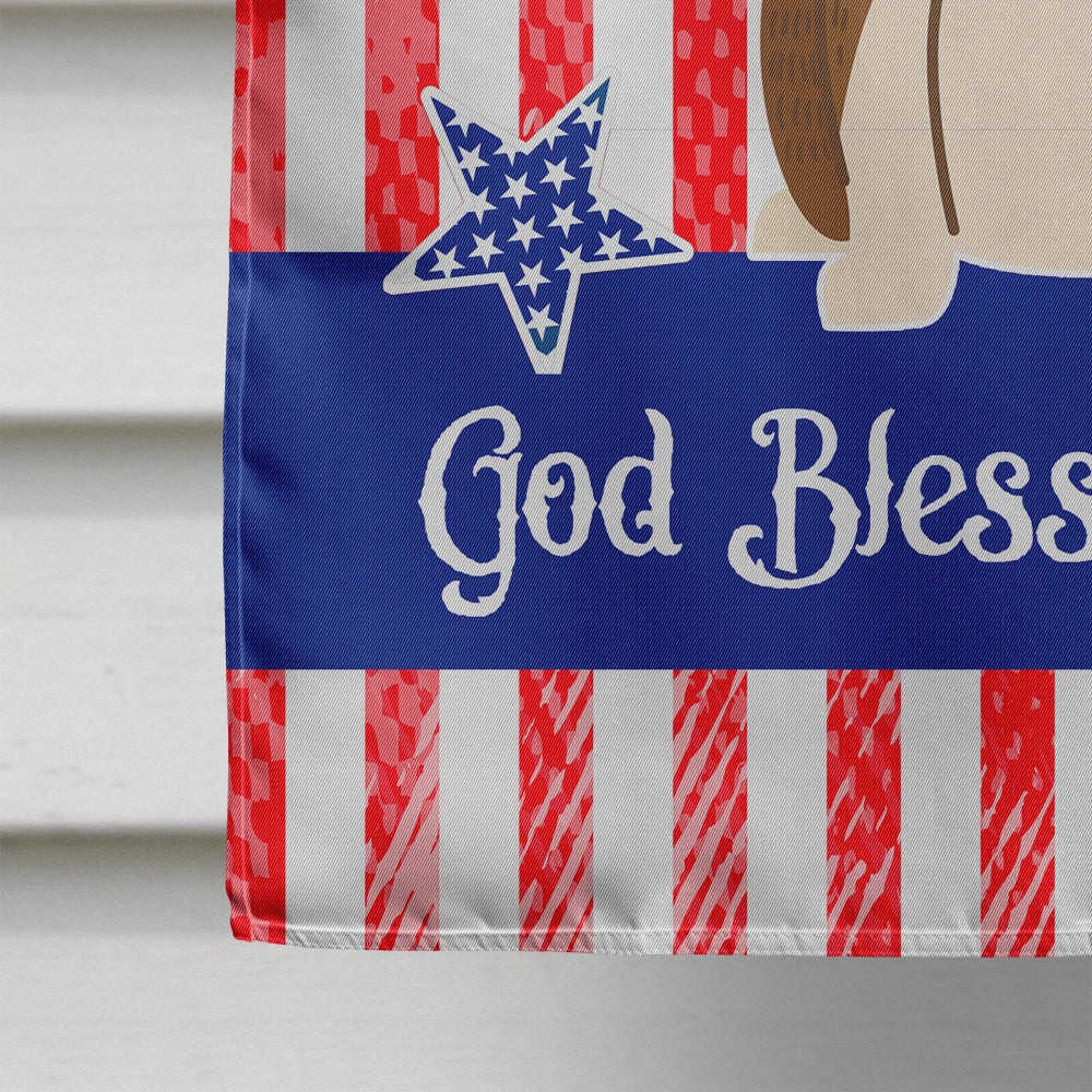 Patriotic USA Bull Terrier Brindle House Flag 28x40 Porch Sleeve Pole Decorative Outside Yard Banner Artwork Wall Hanging, Polyester