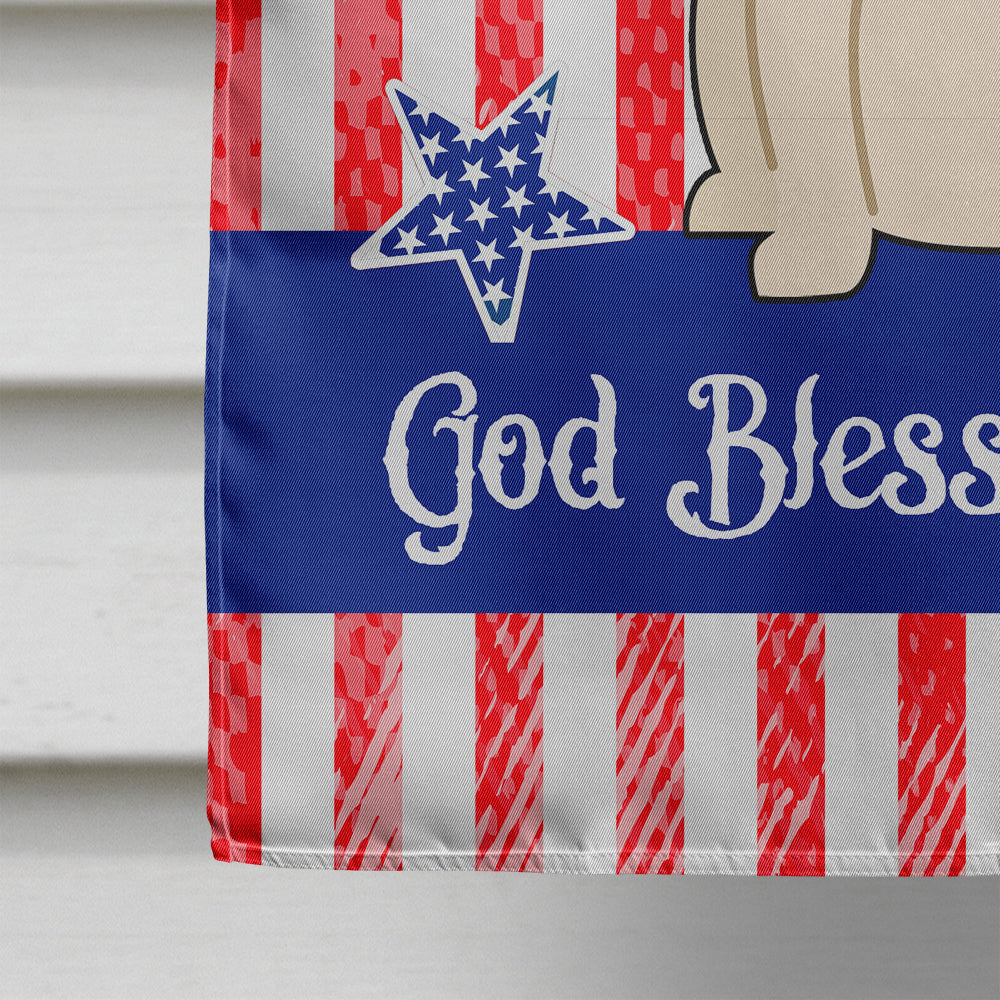 Patriotic USA Bull Terrier White House Flag 28x40 Porch Sleeve Pole Decorative Outside Yard Banner Artwork Wall Hanging, Polyester