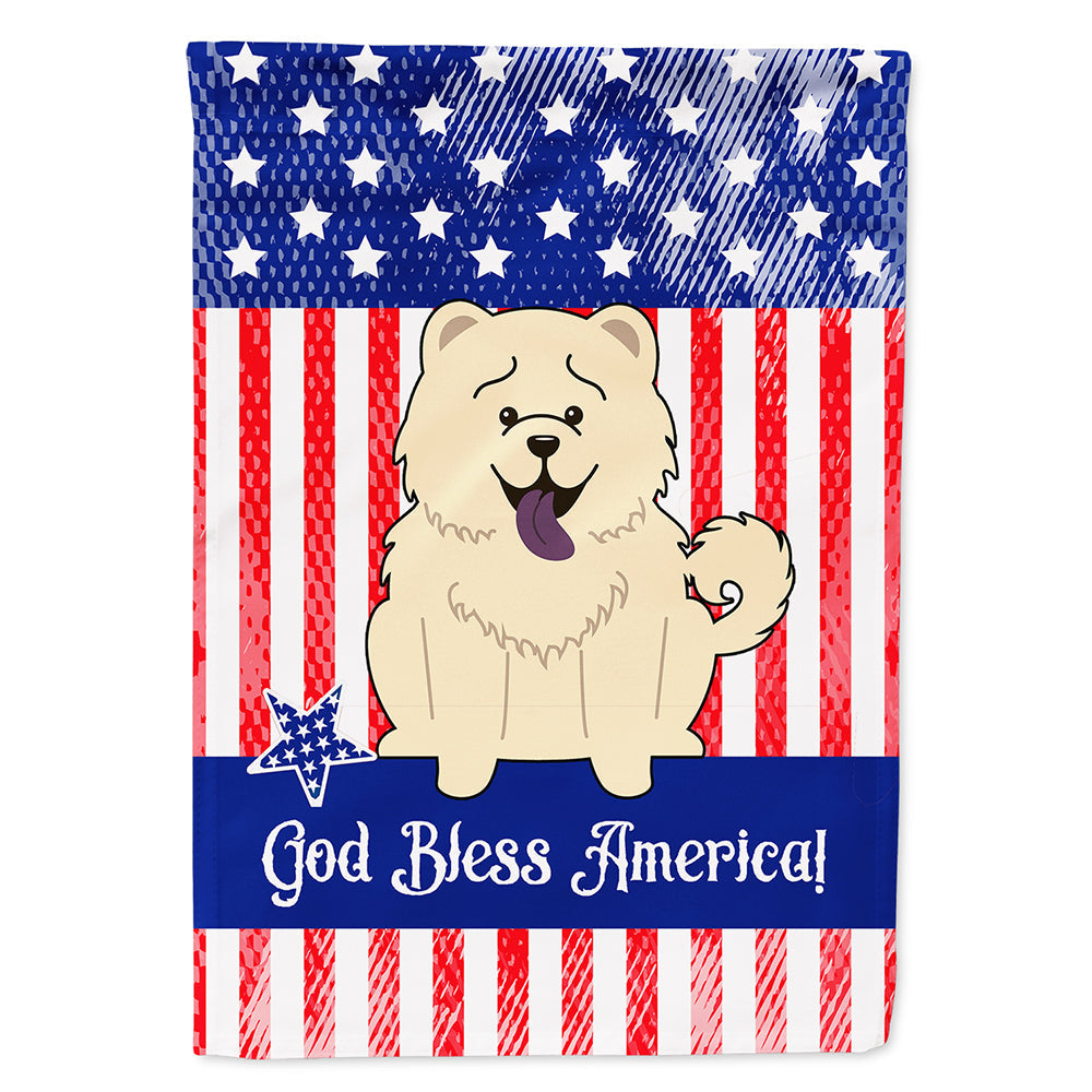 Patriotic USA Chow Chow White House Flag 28x40 Porch Sleeve Pole Decorative Outside Yard Banner Artwork Wall Hanging, Polyester