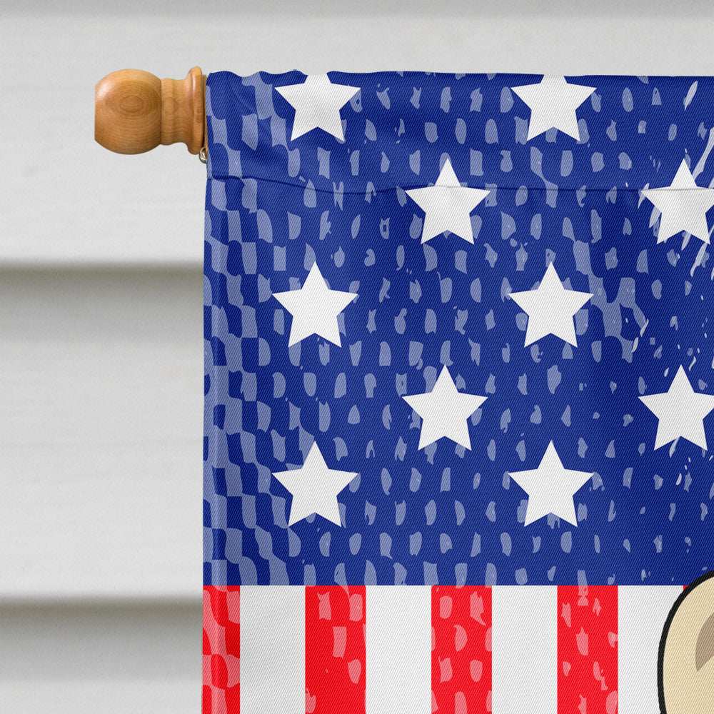 Patriotic USA Chow Chow White House Flag 28x40 Porch Sleeve Pole Decorative Outside Yard Banner Artwork Wall Hanging, Polyester
