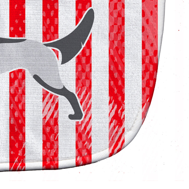 USA Patriotic English Setter Baby Bib Easy-Clean Baby Bib Baby Feeding Accessory Baby Mealtime Essential, 10 x 13, Multicolor