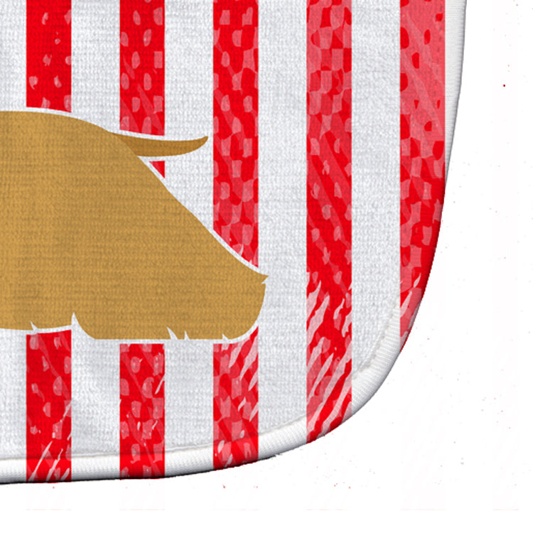 USA Patriotic Cocker Spaniel Baby Bib Easy-Clean Baby Bib Baby Feeding Accessory Baby Mealtime Essential, 10 x 13, Multicolor