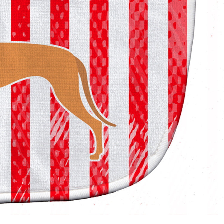 USA Patriotic Pharaoh Hound Baby Bib Easy-Clean Baby Bib Baby Feeding Accessory Baby Mealtime Essential, 10 x 13, Multicolor