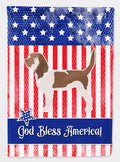USA Patriotic Grand Basset Griffon Vendeen House Flag 28x40 Porch Sleeve Pole Decorative Outside Yard Banner Artwork Wall Hanging, Polyester