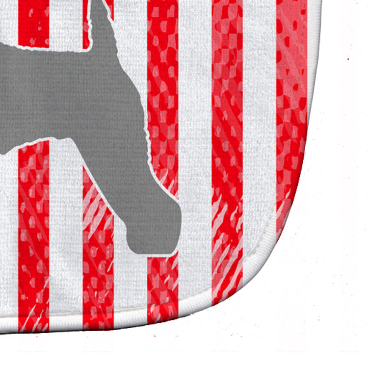 USA Patriotic Kerry Blue Terrier Baby Bib Easy-Clean Baby Bib Baby Feeding Accessory Baby Mealtime Essential, 10 x 13, Multicolor