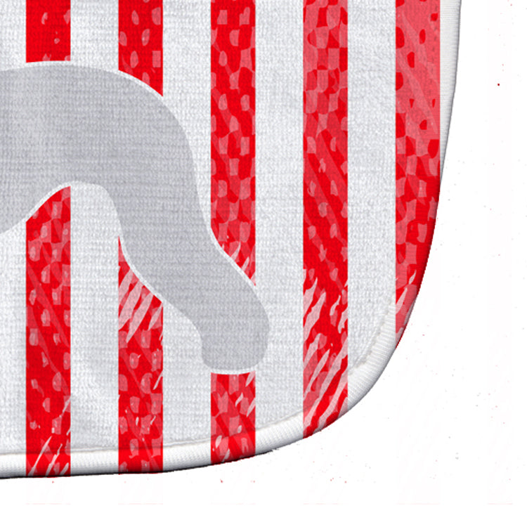 USA Patriotic Bedlington Terrier Baby Bib Easy-Clean Baby Bib Baby Feeding Accessory Baby Mealtime Essential, 10 x 13, Multicolor