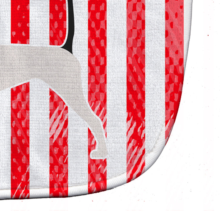 USA Patriotic English Pointer Baby Bib Easy-Clean Baby Bib Baby Feeding Accessory Baby Mealtime Essential, 10 x 13, Multicolor