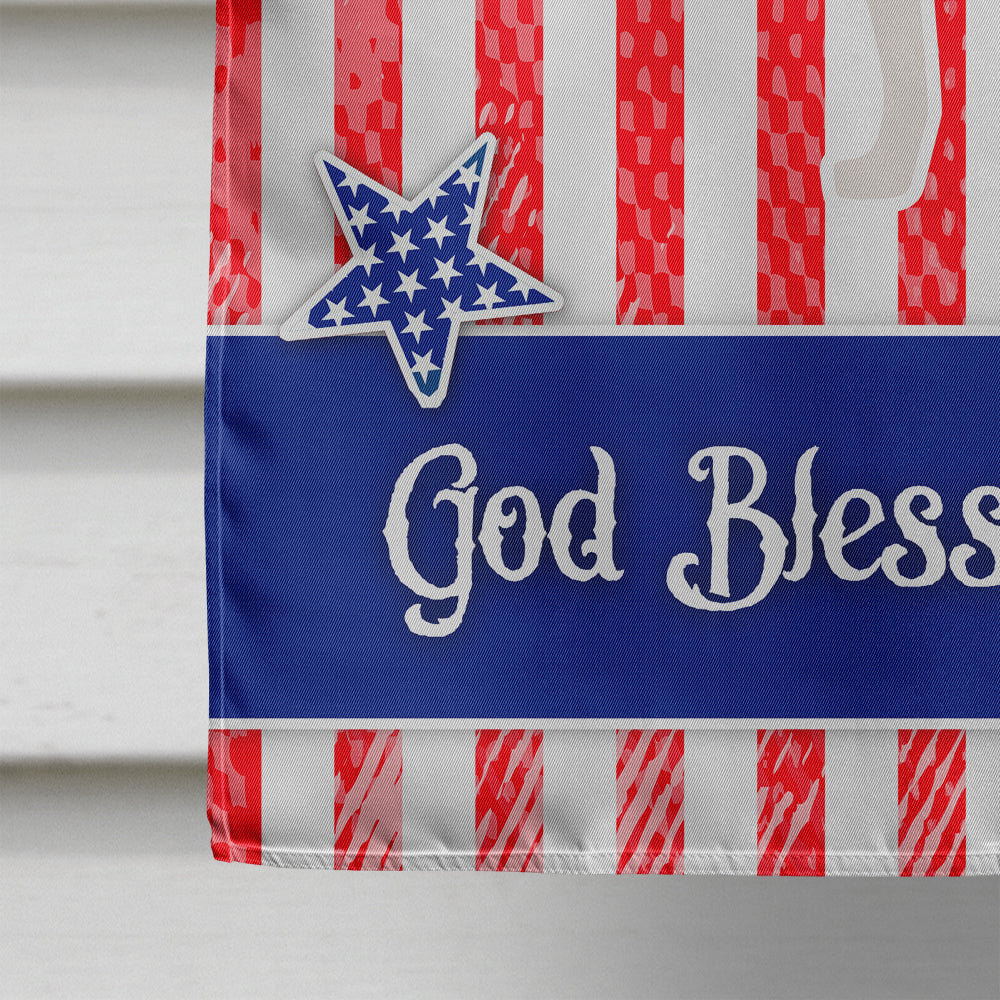 USA Patriotic English Pointer House Flag 28x40 Porch Sleeve Pole Decorative Outside Yard Banner Artwork Wall Hanging, Polyester