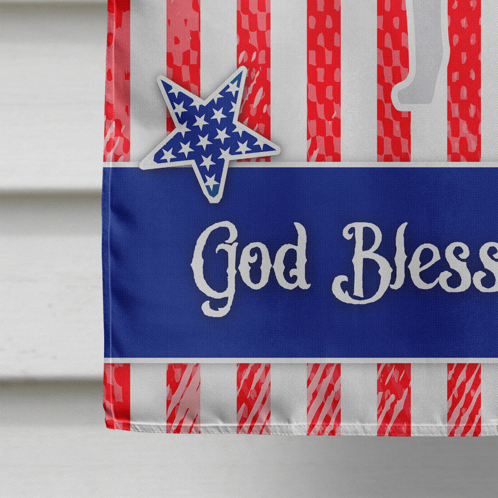 USA Patriotic American Foxhound House Flag 28x40 Porch Sleeve Pole Decorative Outside Yard Banner Artwork Wall Hanging, Polyester
