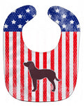 USA Patriotic American Water Spaniel Baby Bib Easy-Clean Baby Bib Baby Feeding Accessory Baby Mealtime Essential, 10 x 13, Multicolor