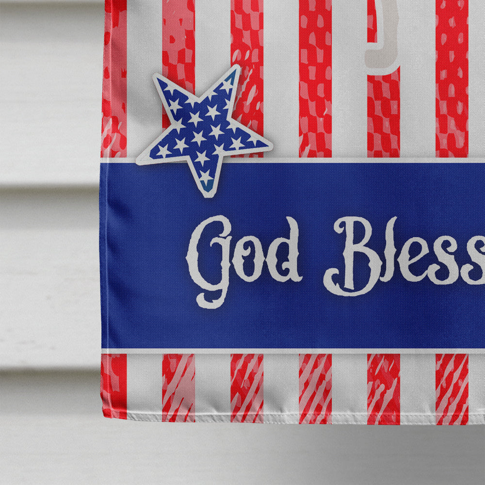 USA Patriotic Greyhound House Flag 28x40 Porch Sleeve Pole Decorative Outside Yard Banner Artwork Wall Hanging, Polyester