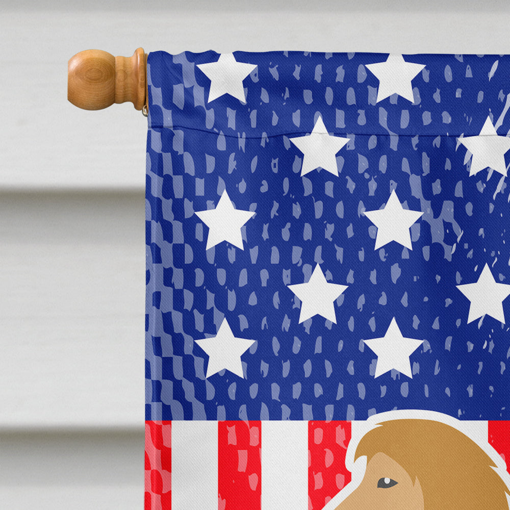 USA Patriotic Afghan Hound House Flag 28x40 Porch Sleeve Pole Decorative Outside Yard Banner Artwork Wall Hanging, Polyester