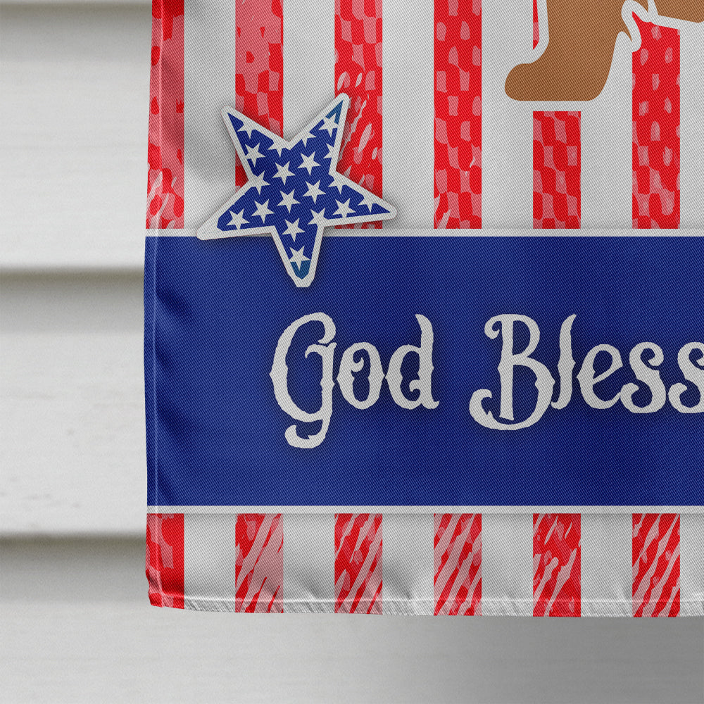 USA Patriotic Norfolk Terrier House Flag 28x40 Porch Sleeve Pole Decorative Outside Yard Banner Artwork Wall Hanging, Polyester