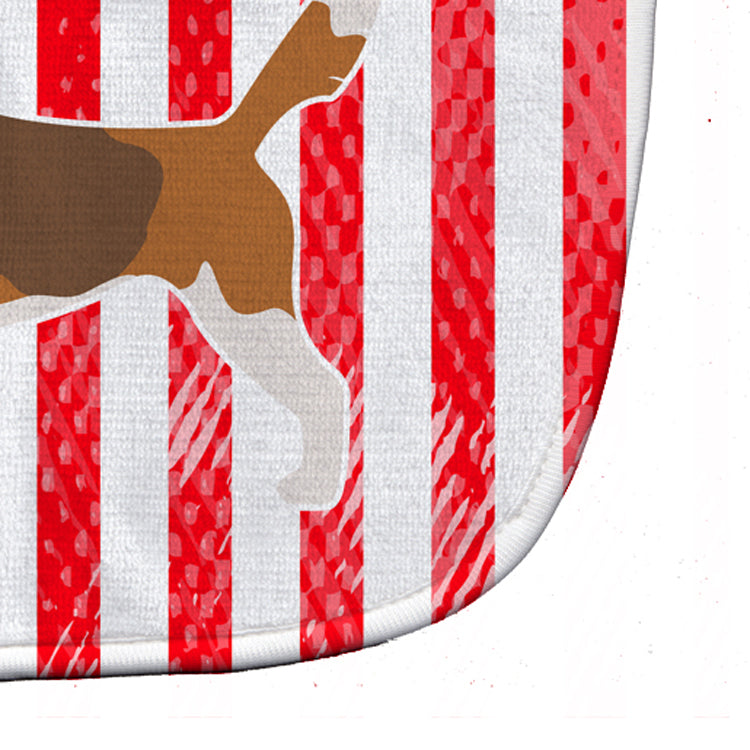 USA Patriotic Beagle Baby Bib Easy-Clean Baby Bib Baby Feeding Accessory Baby Mealtime Essential, 10 x 13, Multicolor