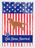 USA Patriotic English Cocker Spaniel House Flag 28x40 Porch Sleeve Pole Decorative Outside Yard Banner Artwork Wall Hanging, Polyester