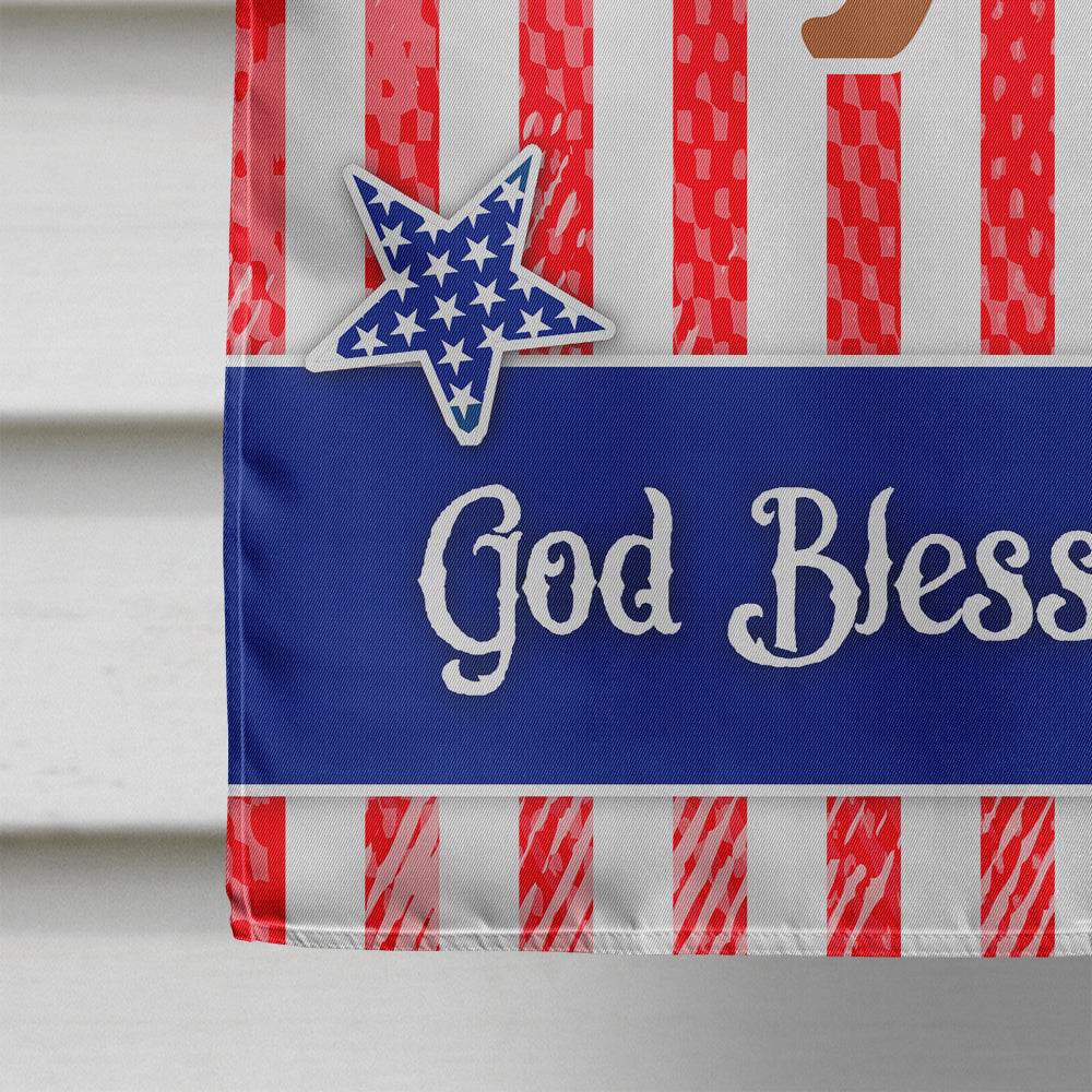 USA Patriotic English Cocker Spaniel House Flag 28x40 Porch Sleeve Pole Decorative Outside Yard Banner Artwork Wall Hanging, Polyester