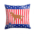 USA Patriotic English Cocker Spaniel Decorative Throw Pillow 14x14 Indoor Outdoor Accent Cushion, Fabric Cover with Insert for Sofa, Bed, Porch & Living Room