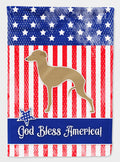 USA Patriotic Italian Greyhound House Flag 28x40 Porch Sleeve Pole Decorative Outside Yard Banner Artwork Wall Hanging, Polyester