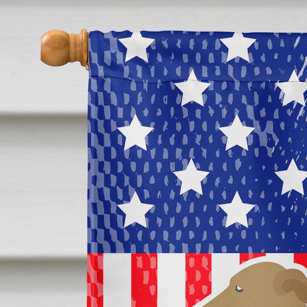 USA Patriotic Italian Greyhound House Flag 28x40 Porch Sleeve Pole Decorative Outside Yard Banner Artwork Wall Hanging, Polyester