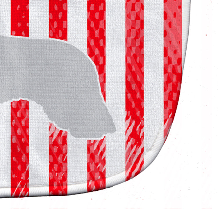 USA Patriotic Spanish Water Dog Baby Bib Easy-Clean Baby Bib Baby Feeding Accessory Baby Mealtime Essential, 10 x 13, Multicolor