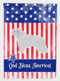 USA Patriotic Spanish Water Dog House Flag 28x40 Porch Sleeve Pole Decorative Outside Yard Banner Artwork Wall Hanging, Polyester