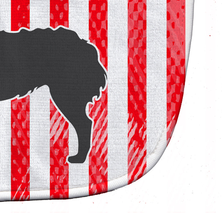 USA Patriotic Croatian Sheepdog Baby Bib Easy-Clean Baby Bib Baby Feeding Accessory Baby Mealtime Essential, 10 x 13, Multicolor