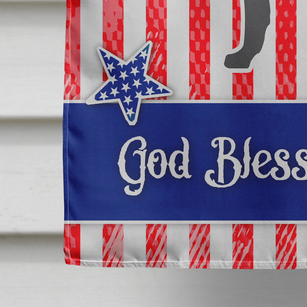 USA Patriotic Croatian Sheepdog House Flag 28x40 Porch Sleeve Pole Decorative Outside Yard Banner Artwork Wall Hanging, Polyester