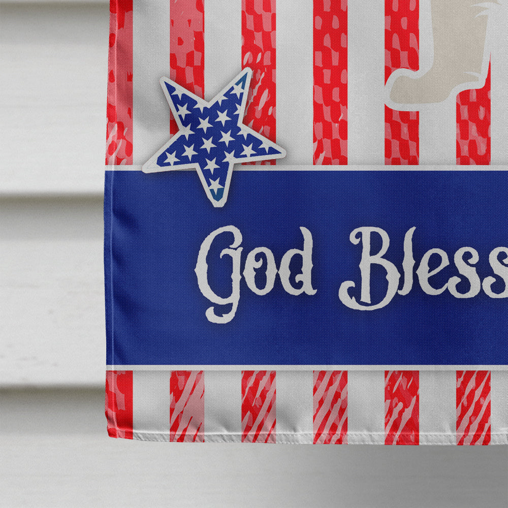 USA Patriotic Black Border Collie House Flag 28x40 Porch Sleeve Pole Decorative Outside Yard Banner Artwork Wall Hanging, Polyester