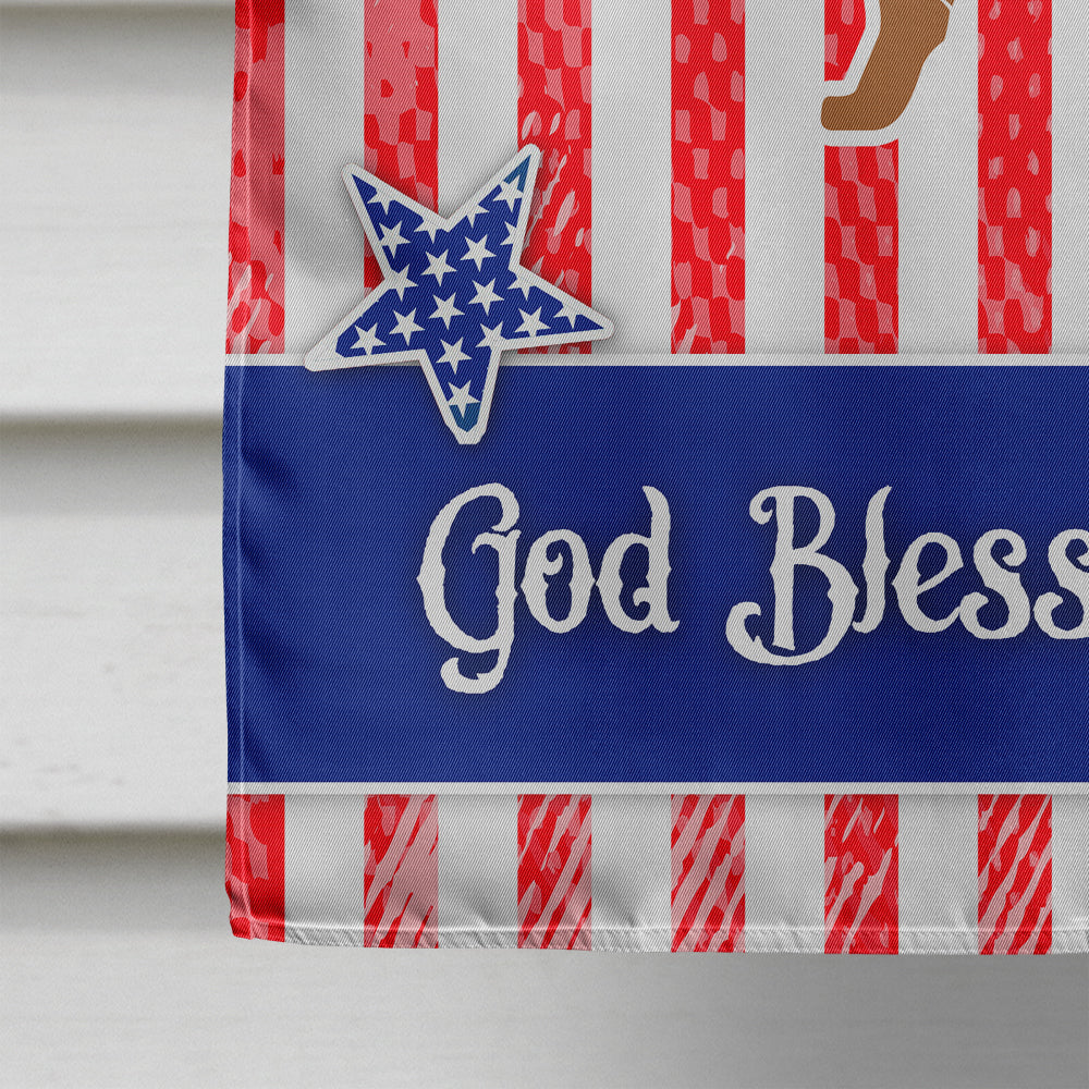 USA Patriotic German Shepherd House Flag 28x40 Porch Sleeve Pole Decorative Outside Yard Banner Artwork Wall Hanging, Polyester