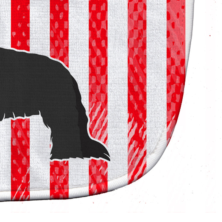 USA Patriotic Briard Baby Bib Easy-Clean Baby Bib Baby Feeding Accessory Baby Mealtime Essential, 10 x 13, Multicolor