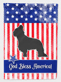 USA Patriotic Briard House Flag 28x40 Porch Sleeve Pole Decorative Outside Yard Banner Artwork Wall Hanging, Polyester