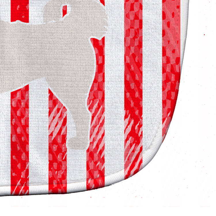 USA Patriotic Polish Tatra Sheepdog Baby Bib Easy-Clean Baby Bib Baby Feeding Accessory Baby Mealtime Essential, 10 x 13, Multicolor