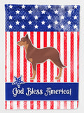 USA Patriotic Australian Kelpie Dog House Flag 28x40 Porch Sleeve Pole Decorative Outside Yard Banner Artwork Wall Hanging, Polyester