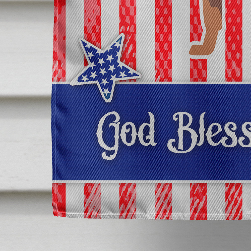 USA Patriotic Australian Kelpie Dog House Flag 28x40 Porch Sleeve Pole Decorative Outside Yard Banner Artwork Wall Hanging, Polyester