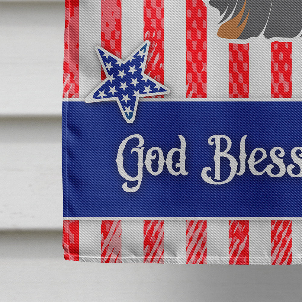 USA Patriotic Yorkshire Terrier Yorkie House Flag 28x40 Porch Sleeve Pole Decorative Outside Yard Banner Artwork Wall Hanging, Polyester