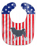 USA Patriotic Lowchen Baby Bib Easy-Clean Baby Bib Baby Feeding Accessory Baby Mealtime Essential, 10 x 13, Multicolor