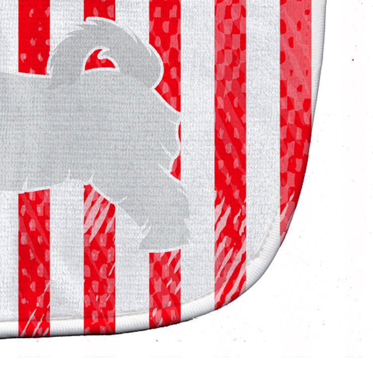 USA Patriotic Maltese Baby Bib Easy-Clean Baby Bib Baby Feeding Accessory Baby Mealtime Essential, 10 x 13, Multicolor