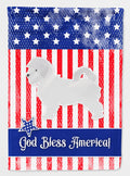 USA Patriotic Maltese House Flag 28x40 Porch Sleeve Pole Decorative Outside Yard Banner Artwork Wall Hanging, Polyester