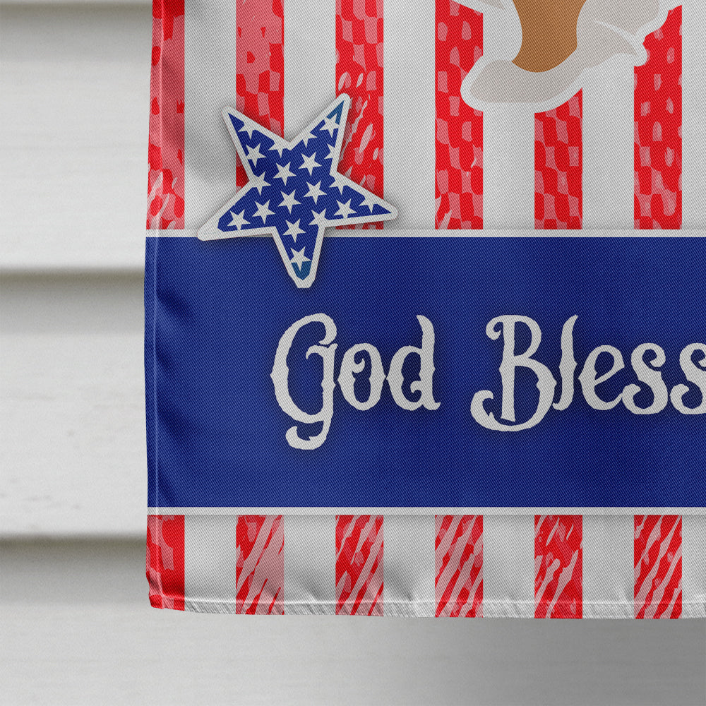 USA Patriotic Pekingese House Flag 28x40 Porch Sleeve Pole Decorative Outside Yard Banner Artwork Wall Hanging, Polyester