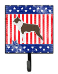 USA Patriotic Boston Terrier Leash or Key Holder Wall Hooks, Key Hooks Holder, Coat Rack Wall Mount, Coat Hooks, Hooks for Hanging Keys, Towels, Aprons, Leashes