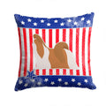 USA Patriotic Shih Tzu Decorative Throw Pillow 14x14 Indoor Outdoor Accent Cushion, Fabric Cover with Insert for Sofa, Bed, Porch & Living Room