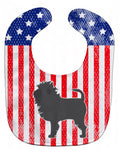 USA Patriotic Affenpinscher Baby Bib Easy-Clean Baby Bib Baby Feeding Accessory Baby Mealtime Essential, 10 x 13, Multicolor