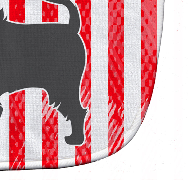 USA Patriotic Affenpinscher Baby Bib Easy-Clean Baby Bib Baby Feeding Accessory Baby Mealtime Essential, 10 x 13, Multicolor