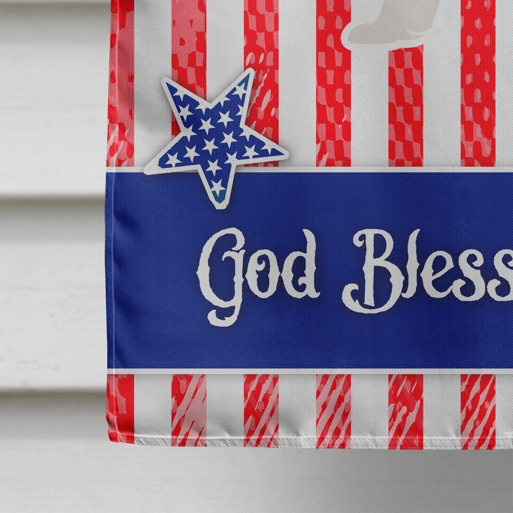 USA Patriotic Cavalier King Charles Spaniel House Flag 28x40 Porch Sleeve Pole Decorative Outside Yard Banner Artwork Wall Hanging, Polyester